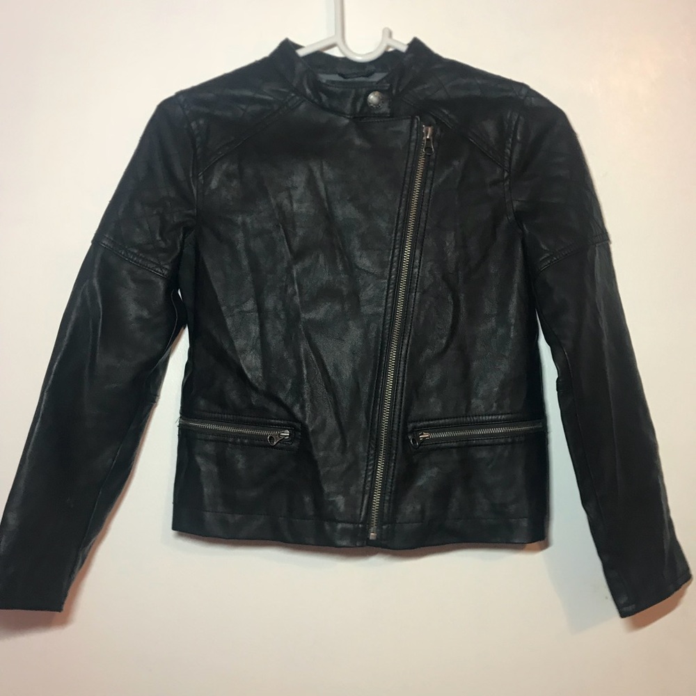 Kids Faux Leather Jacket